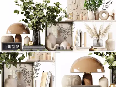 Decorative Set 204 Low-poly 3D model