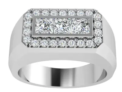 Rectangular Diamond Band 4349 3D print model