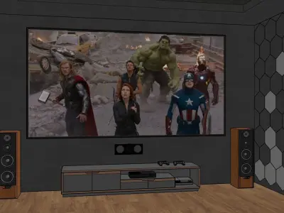 Home Theater 02 3D model