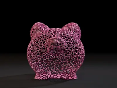 Piggy bank 3D print model