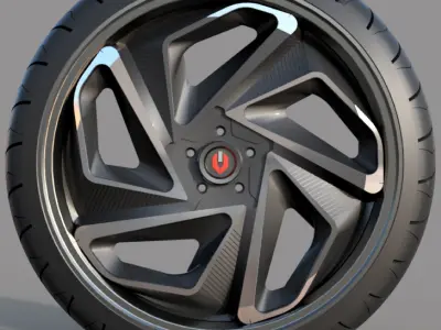 CAR WHEEL 015 3D model