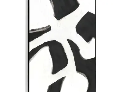 Plaster Two Photo Frame 439 Low-poly 3D model