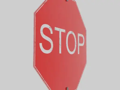 Stop Sign 3D model