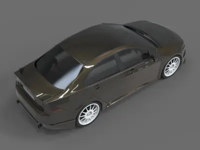 sport car widebody accord 3D model