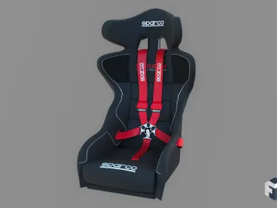 racing seat 3D print model