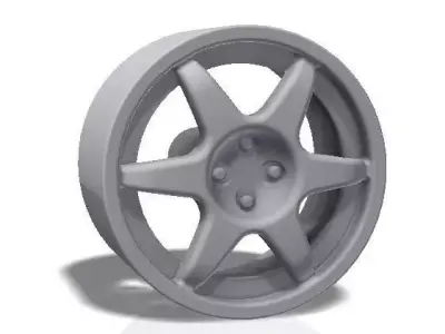 6 spokes rim - print model 3D print model