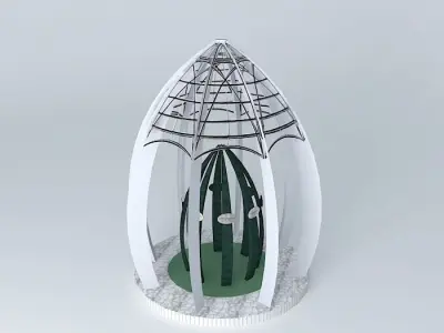 Šehidsko Memorial Characteristic Free 3D model