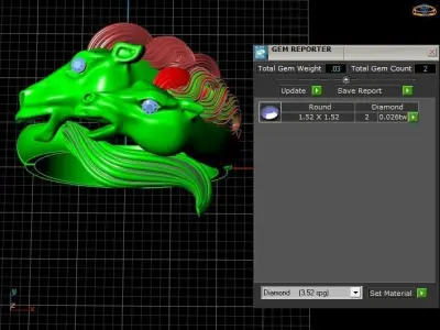 Hip Hop Horse Ring For Men 3d Printable Model 3D print model