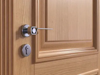 Door classic 02 3D model