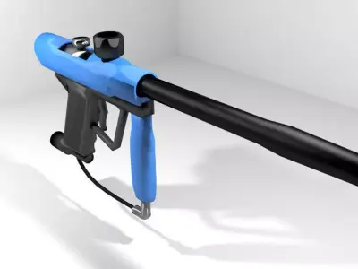 Paintball Marker - Speedball Type 1 3D model