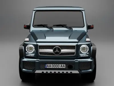 Mercedes-Benz G-Class W463 G65 Triangle Low-poly 3D model