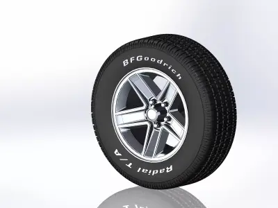 Wheels for scale model of Camaro Z28 1982 3D print model