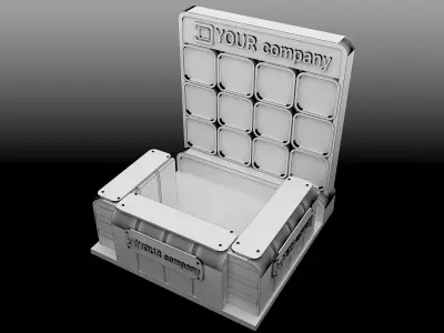  Booth Exhibition Stand a599b  3D model
