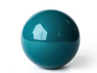 HQ PBR Textures Set Teal Hexagonal Pattern Glossy Texture