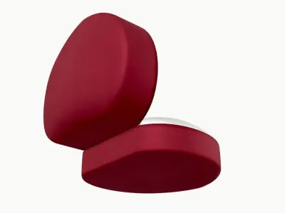 hear type box for rings and earings 3D model