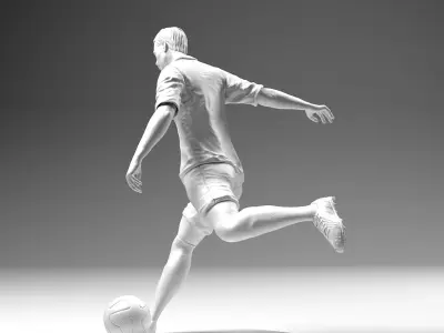 Footballer 02 Footstrike 04 Stl  3D print model