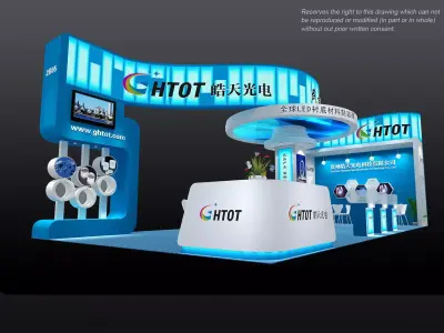 Booth - Area - 12X6-3DMAX2010-025 3D model