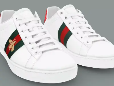 GUCCI Ace Jennie luxury fashion trainer 3D model