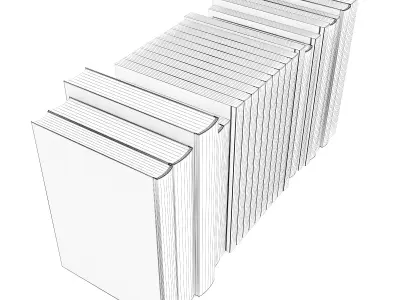 Books Set book bundle - digital 3D model