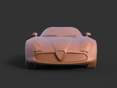Alfa Romeo Zagato TZ3 3D print model