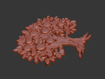 Tree of Life design leave gothic organic endless 3D print model