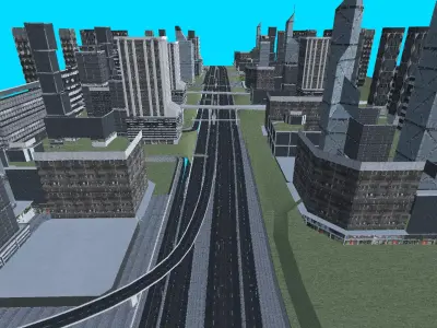 Building City Model Low-poly 3D model