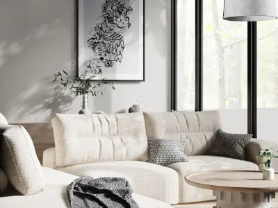 Modern living room  3D model