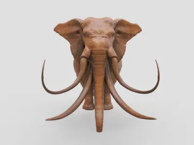elephant mammoth creature  3D model