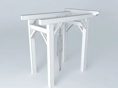 stef person under pergola Free 3D model