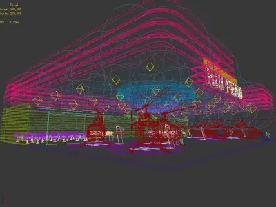 Exhibition - Area -29X37-3DMAX2009-031 3D model
