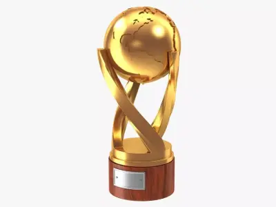 Gold Cup Low-poly 3D model