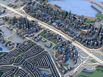 Dubai Marina United Arab Emirates 3D model