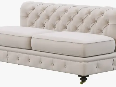 Restoration Hardware Kensington Upholstered Armless Sofa 3D model