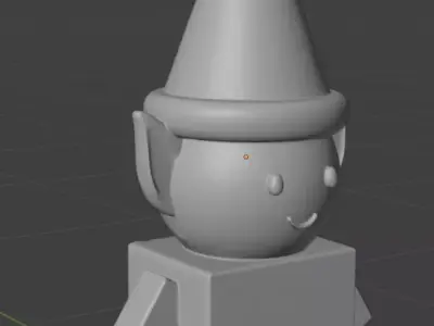 Blocky Buddy Elf 3D print model
