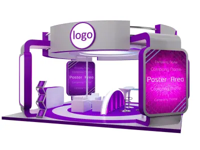 Booth Exhibition Stand a40 mov 3D model