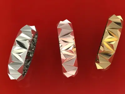 ring triangular 3D print model