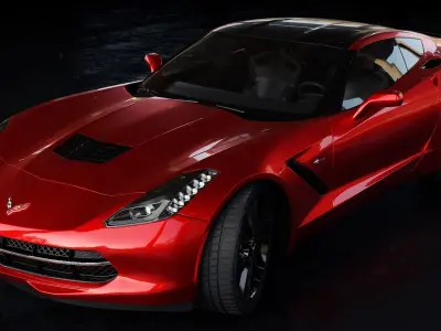 Cheverolet Corvette C7 Stingray - 3d model  3D model