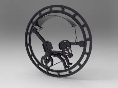 UniCycle Loop Wheel 3D model