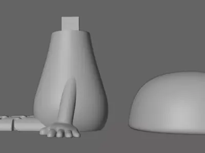 ARTICULATED MUSHROOM 3D print model