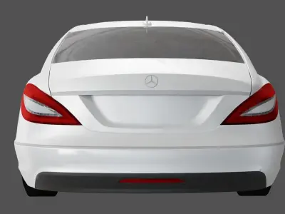 Mercedes Benz car model 3d Low-poly 3D model