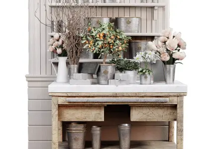 AVE La Mercerie Flowers 3D model