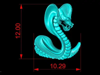 Cobra for jewelry - Snakes for rings 3D print model