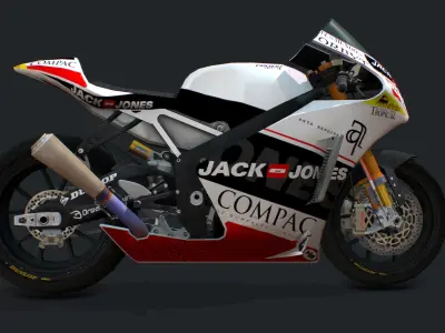 Harris Racing Bike Low-poly 3D model