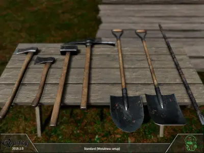 Tools pack Low-poly 3D model