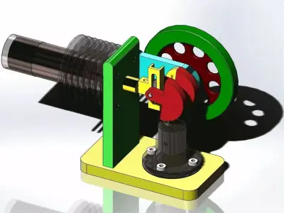  Stirling Engine 3D model