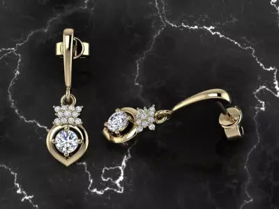 Jewelry Earring 3D print model