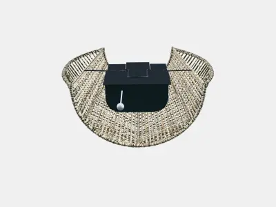 MANALG Wall lamp Low-poly 3D model