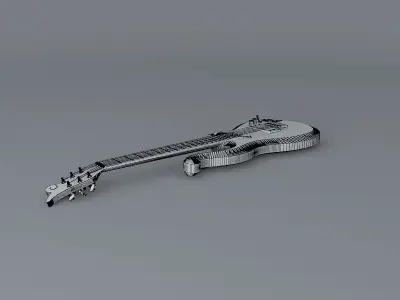 Prince cloud guitar Free 3D model