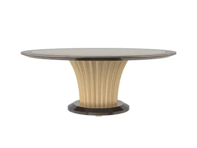 Golden leg round table by MODENESE 3D model