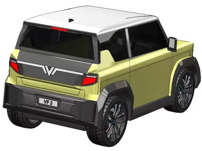 Vinfast VF3 car 3D print model